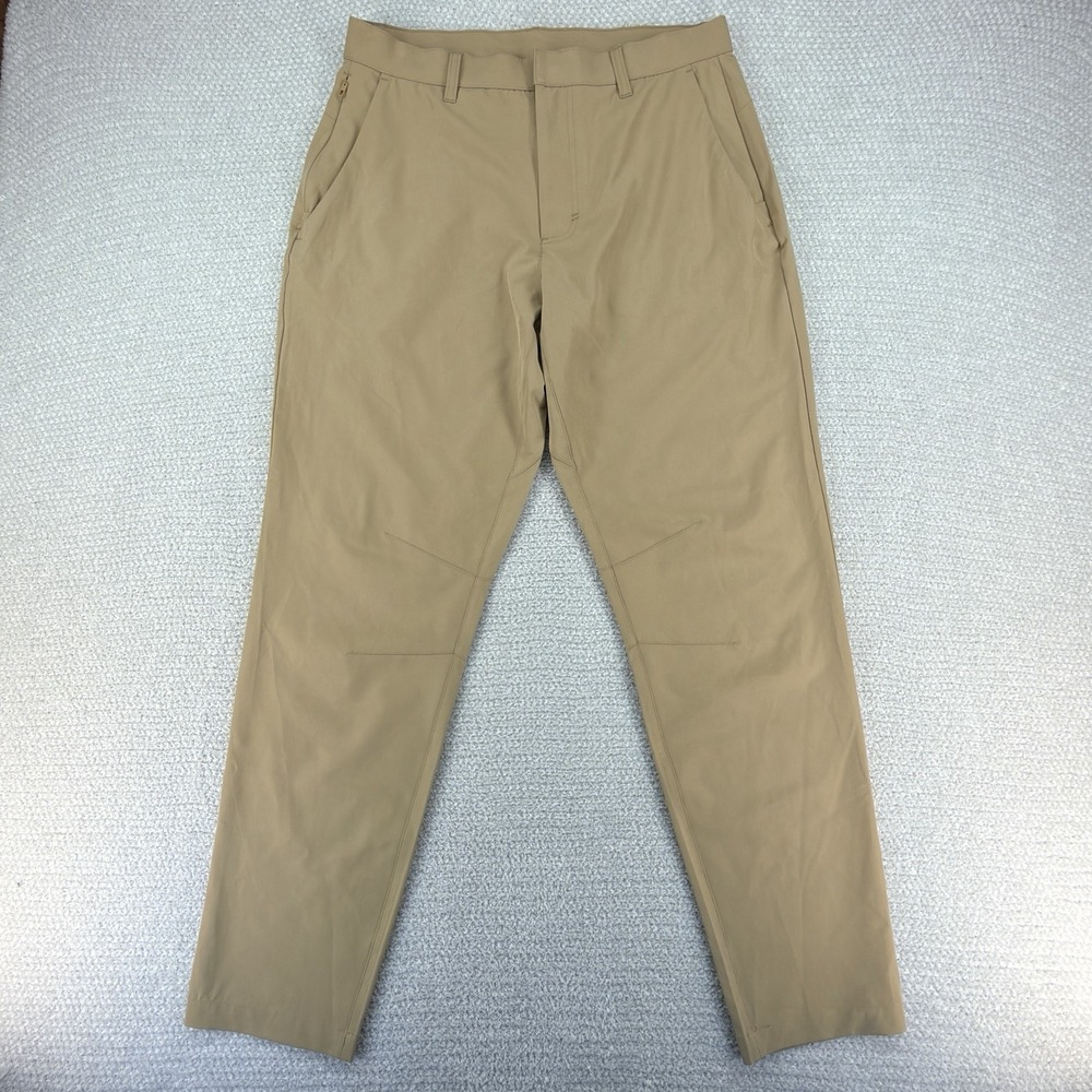 Fabletics The Only Pants Mens 32x32 (32x31) Brown Golf Chino Performance Stretch